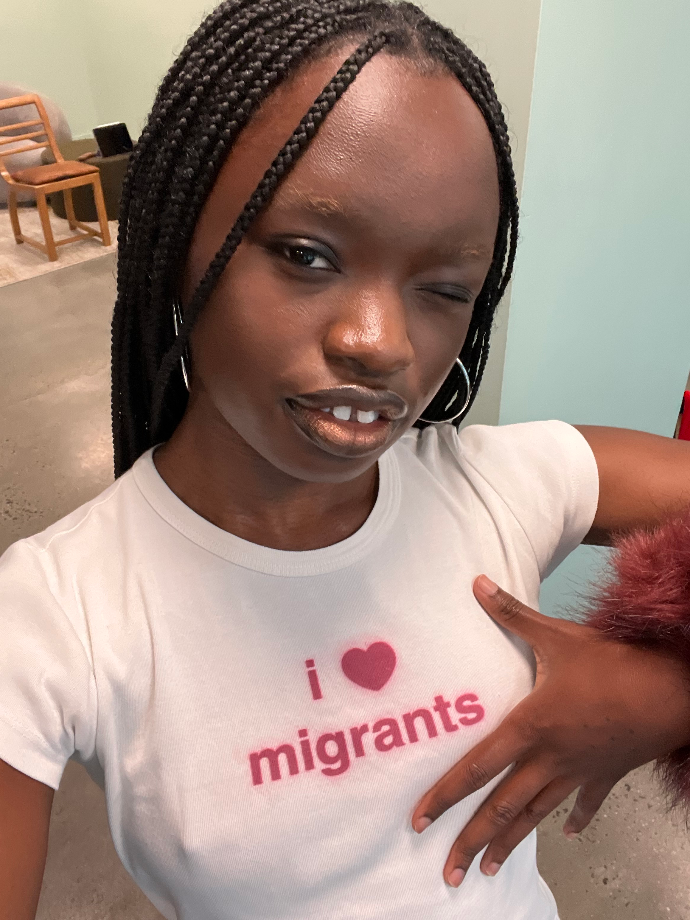 i love migrants Baby Tee – Ita the Label