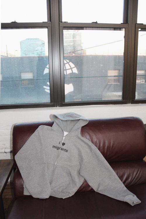i love migrants Hoodie